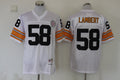 Men's Pittsburgh Steelers Jack Lambert Mitchell & Ness White Legacy Replica Jerseys