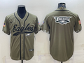 Men's Philadelphia Eagles Olive 2022 Salute To Service Limited Jerseys