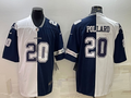 Men's Dallas Cowboys Tony Pollard #20 White/Navy Game Jerseys Joint Edition