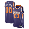 Men's Phoenix Suns Purple 2021/22 Diamond Swingman Custom Jerseys - Icon Edition