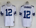 Men's Dallas Cowboys Roger Staubach Mitchell & Ness White Legacy Replica Jerseys