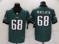 Men's Philadelphia Eagles Jordan Mailata #68 Midnight Green Game Jerseys