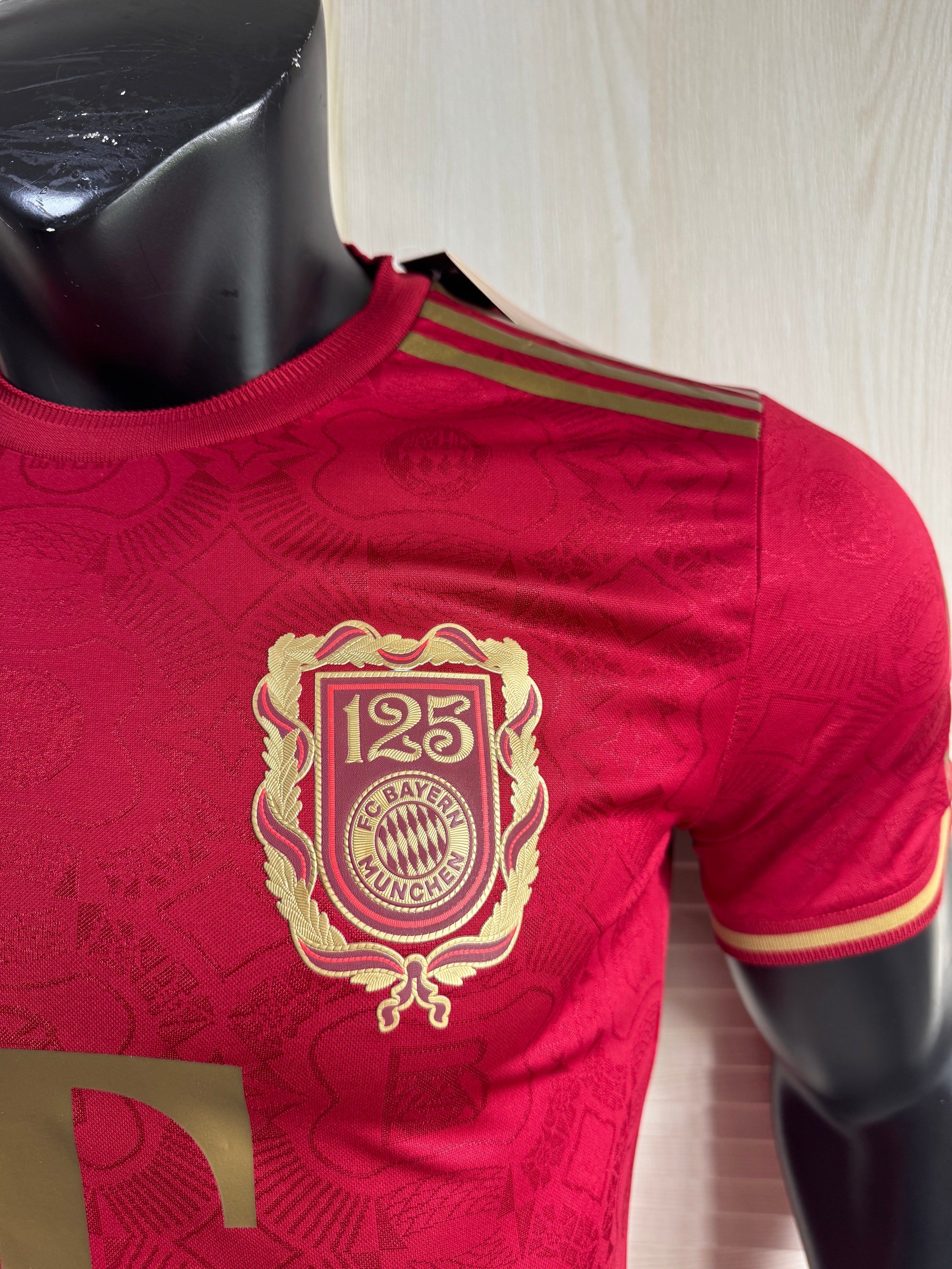 Bayern red 125th anniversary commemorative edition player version jersey