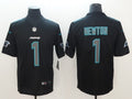 Men's Carolina Panthers Cam Newton #1 Black Game Player Jerseys