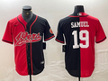 Men's San Francisco 49ers Deebo Samuel #19 Red/Black Game Player Jerseys Joint Edition