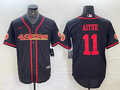 Men's San Francisco 49ers Brandon Aiyuk #11 Black Joint Edition Player Jerseys