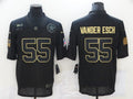 Men's Dallas Cowboys Leighton Vander Esch #55 Black Player Game Jerseys