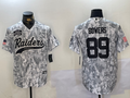 Men's Las Vegas Raiders Brock Bowers #89 Arctic Camo Salute to Service Limited Jerseys