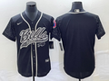 Men's Buffalo Bills Black RFLCTV Limited Blank Jerseys