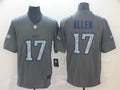 Men's Buffalo Bills Josh Allen #17 Gray Player Game Jerseys