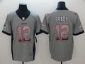 Men's New England Patriots Tom Brady #12 Gray Player Game Jerseys