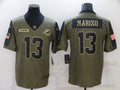 Men's Miami Dolphins Dan Marino #13 Brown Player Game Jerseys