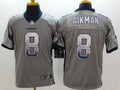 Men's Dallas Cowboys Troy Aikman #8 Gray Game Jerseys