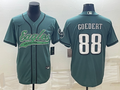Men's Philadelphia Eagles Dallas Goedert #88 Midnight Green Game Jerseys Joint Edition