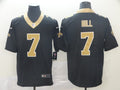 Men's New Orleans Saints Taysom Hill #7 Black Game Jerseys