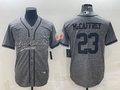 Men's San Francisco 49ers Christian McCaffrey #23 Grey Game Jerseys Joint Edition