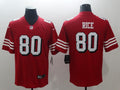 Men's San Francisco 49ers Jerry Rice #80 Red Game Jerseys