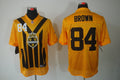 Men's Pittsburgh Steelers Antonio Brown #84 Gold Game Jerseys