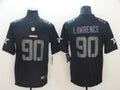 Men's Dallas Cowboys DeMarcus Lawrence #90 Black Game Jerseys