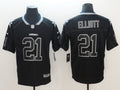 Men's Dallas Cowboys Ezekiel Elliott #21 Black Alternate Game Jerseys