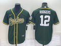 Men's Green Bay Packers Aaron Rodgers #12 Green Game Jerseys Joint Edition