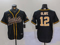 Men's New Orleans Saints Chris Olave #12 Black Player Jerseys