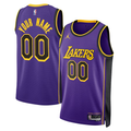 Men's Los Angeles Lakers Custom Swingman Jerseys - Purple