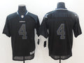 Men's Dallas Cowboys Dak Prescott #4 Black Authentic Player Game Jerseys