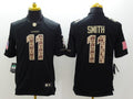 Men's Kansas City Chiefs Alex Smith #11 Black Game Jerseys