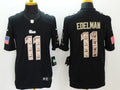 Men's New England Patriots Julian Edelman #11 Black Authentic Game Jerseys