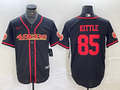 Men's San Francisco 49ers George Kittle #85 Black Joint Edition Player Jerseys