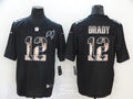 Men's Tampa Bay Buccaneers #12 Tom Brady Black Authentic Player Game Jerseys