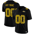 Custom1 Baltimore Ravens Leopard Print Fashion Vapor Limited Jerseys Black Stitched American Football Jerseys