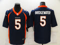 Men's Denver Broncos Teddy Bridgewater #5 Navy Game Jerseys