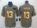 Men's Miami Dolphins Dan Marino #13 Brown Alternate Game Jerseys