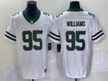 Men's New York Jets Quinnen Williams #95 White Legacy Vapor F.U.S.E. Limited Jerseys