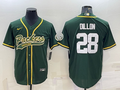Men's Green Bay Packers AJ Dillon #28 Green Game Jerseys Joint Edition