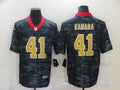 Men's New Orleans Saints Alvin Kamara #41 Gray Camouflage Game Jerseys