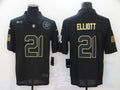 Men's Dallas Cowboys #21 Ezekiel Elliott Black Player Jerseys