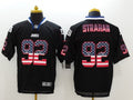 Men's New York Giants Michael Strahan #92 Black Game Jerseys