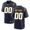 Custom1 Los Angeles Chargers Navy Alternate Game Jerseys