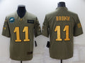 Men's Philadelphia Eagles A.J. Brown #11 Brown Player Jerseys