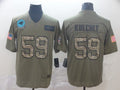 Men's Carolina Panthers Luke Kuechly #59 Brown Alternate Game Jerseys