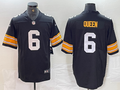 Men's Pittsburgh Steelers Patrick Queen #6 Black Player Game Jerseys