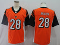 Men's Cincinnati Bengals Joe Mixon #28 Orange Game Jerseys