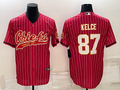 Men's Kansas City Chiefs Travis Kelce #87 Red Player Jerseys Joint Edition