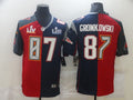 Men's Tampa Bay Buccaneers Rob Gronkowski #87 Red/Blue Game Jerseys