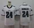 Men's Philadelphia Eagles Jordan Howard #24 White Game Jerseys