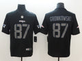 Men's New England Patriots Rob Gronkowski #87 Black Game Jerseys