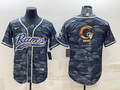 Men's Los Angeles Rams Grey Camouflage Game Jerseys
